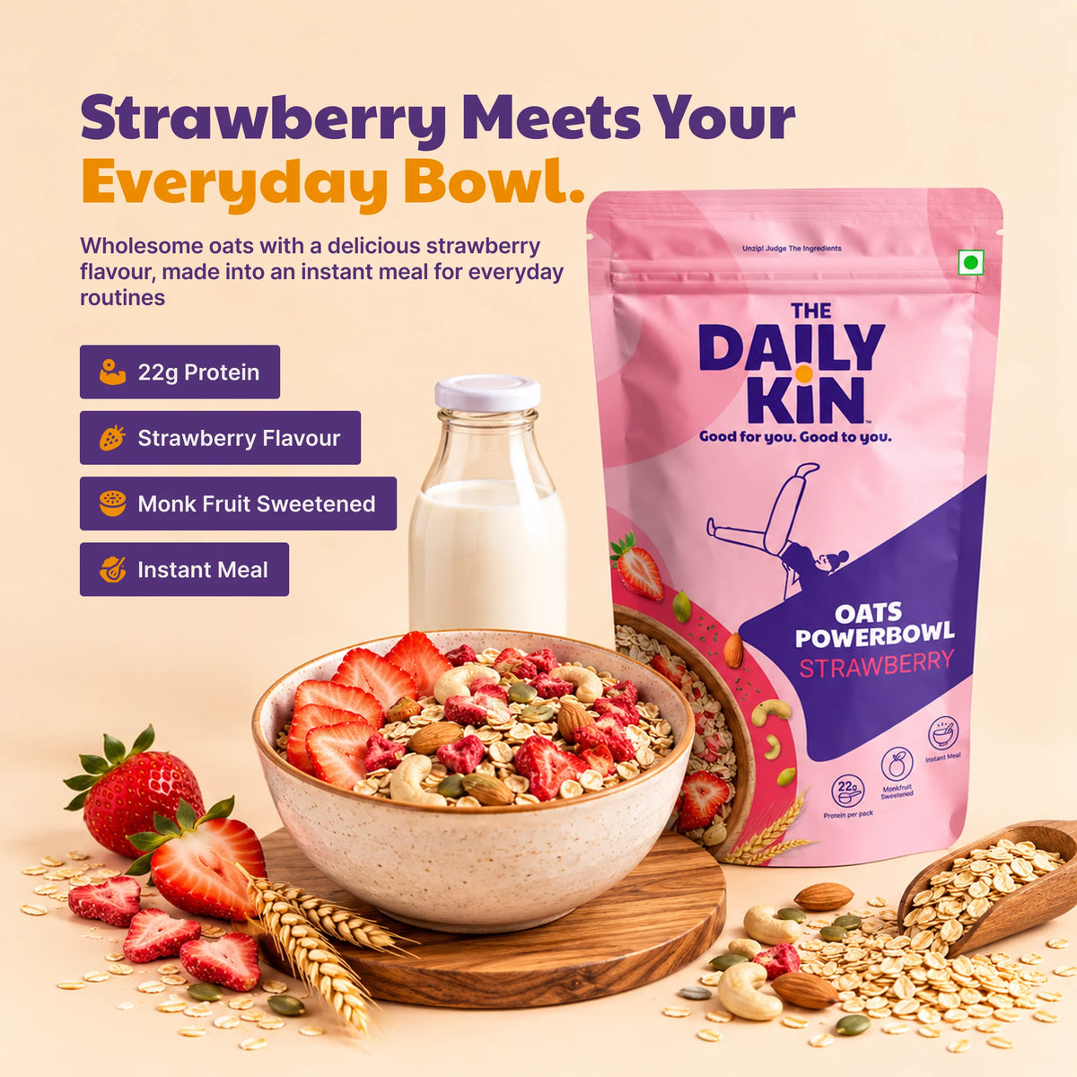 Oats Powerbowl - Strawberry